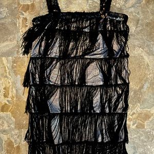 Fringe mini dress